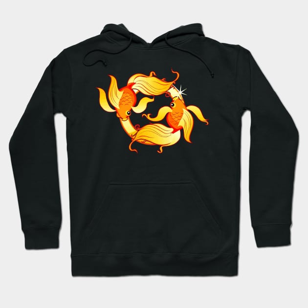 Golden Pisces Hoodie by Shawnsonart